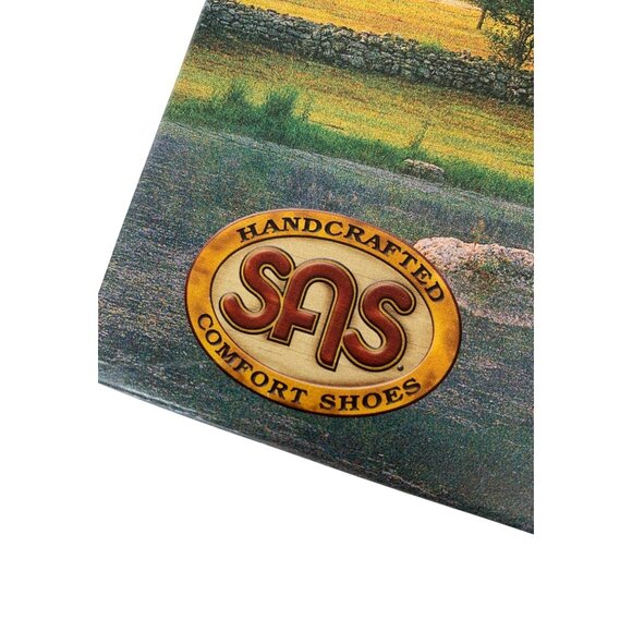 SAS Womens Huggy Black Leather Adjustable Comfort Sandals Size 8N M10094 - Picture 15 of 15